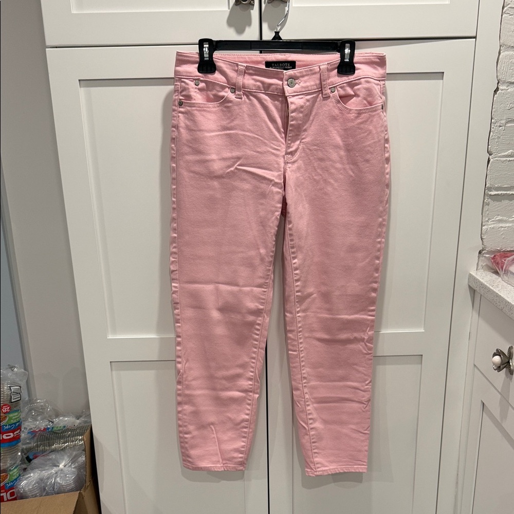 Talbots Pink Boyfriend Ankle Jeans